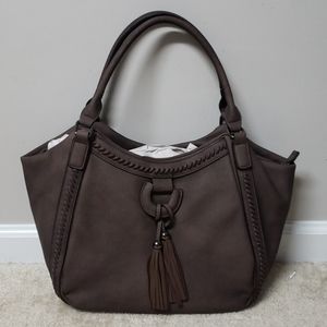 *NEW* Brown Purse w/ Tasles and Zipper